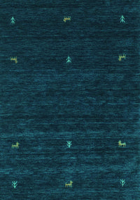 Abstract Turquoise Contemporary Rug, con948turq