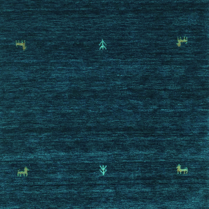 Abstract Turquoise Contemporary Rug, con948turq