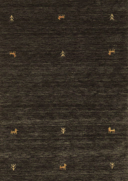 Abstract Brown Contemporary Rug, con948brn