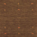 Serging Thickness of Abstract Orange Contemporary Rug, con949org