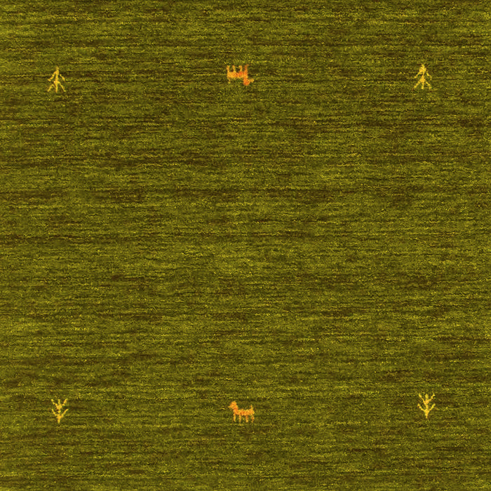 Abstract Yellow Contemporary Rug, con949yw