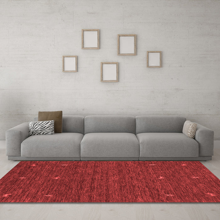 Contemporary Red Washable Rugs