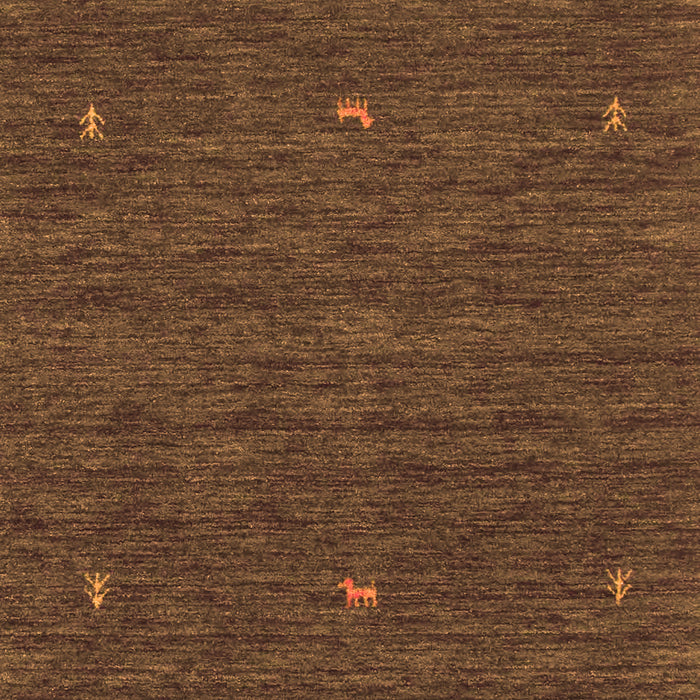 Abstract Orange Contemporary Rug, con949org