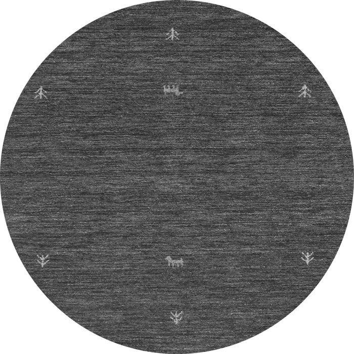 Machine Washable Abstract Gray Contemporary Rug, wshcon949gry