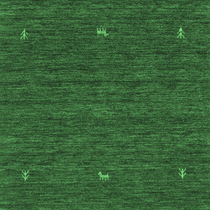 Abstract Emerald Green Contemporary Rug, con949emgrn