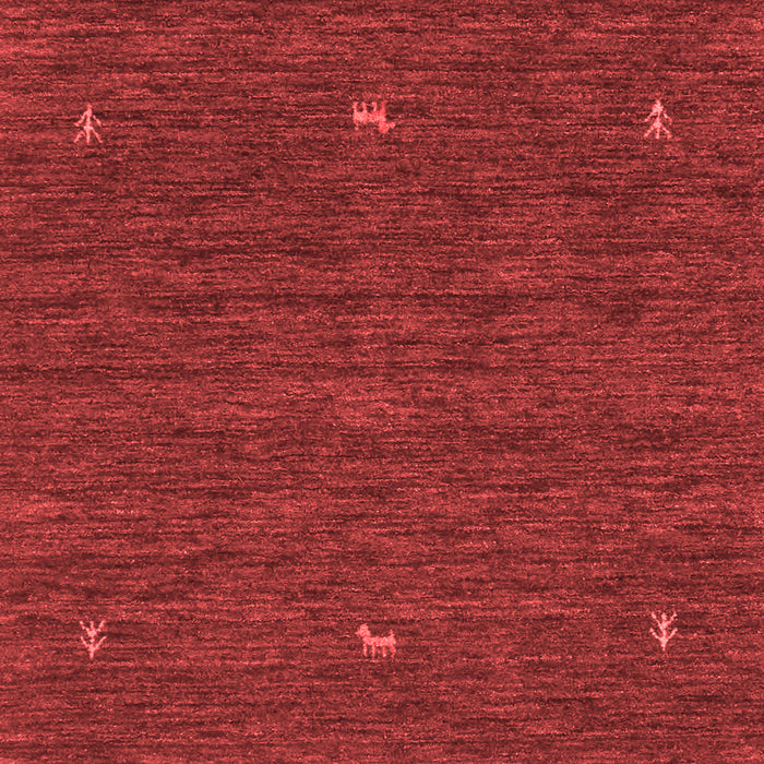 Machine Washable Abstract Red Contemporary Rug, wshcon949red