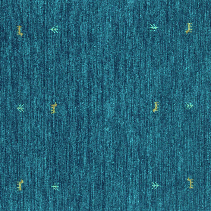 Square Machine Washable Abstract Turquoise Contemporary Area Rugs, wshcon949turq