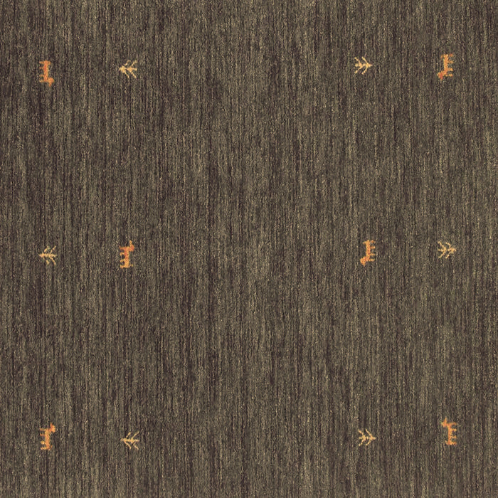 Square Abstract Brown Contemporary Rug, con949brn