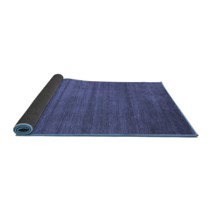 Sideview of Abstract Blue Contemporary Rug, con94blu