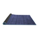 Sideview of Abstract Blue Contemporary Rug, con94blu