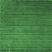 Square Abstract Emerald Green Contemporary Rug, con94emgrn