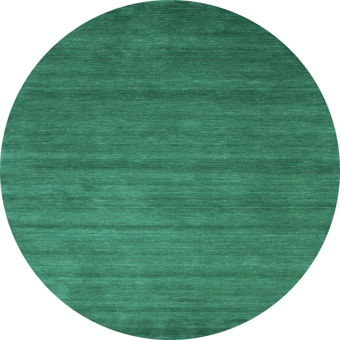 Round Abstract Light Blue Contemporary Rug, con94lblu