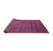 Sideview of Abstract Pink Contemporary Rug, con94pnk