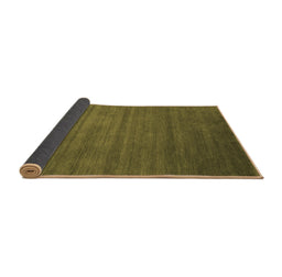 Sideview of Abstract Brown Contemporary Rug, con94brn