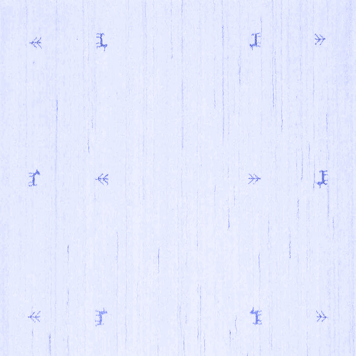 Square Solid Blue Modern Rug, con950blu