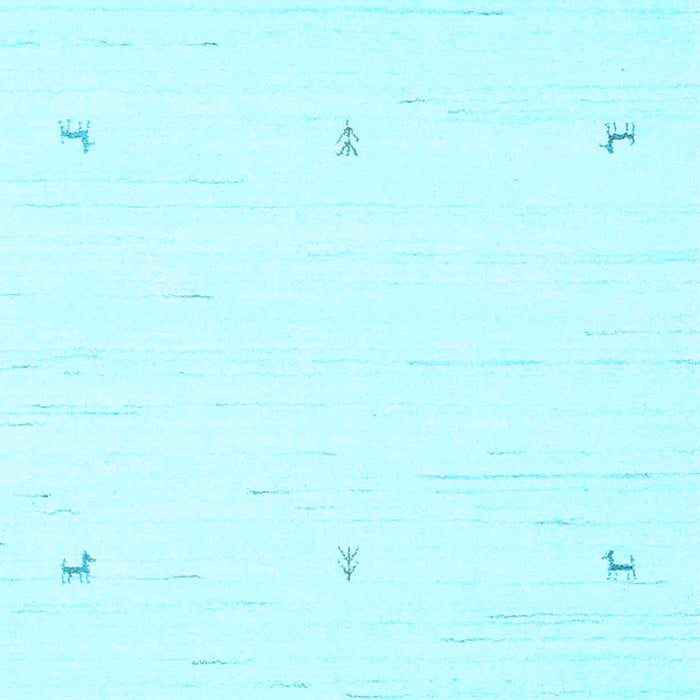 Machine Washable Solid Light Blue Modern Rug, wshcon950lblu