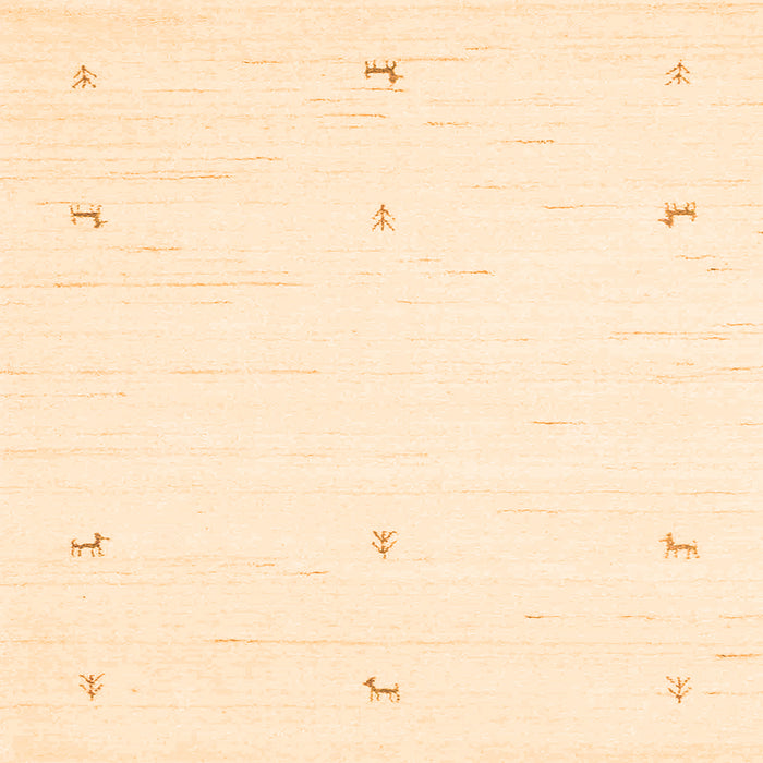 Serging Thickness of Solid Orange Modern Rug, con950org