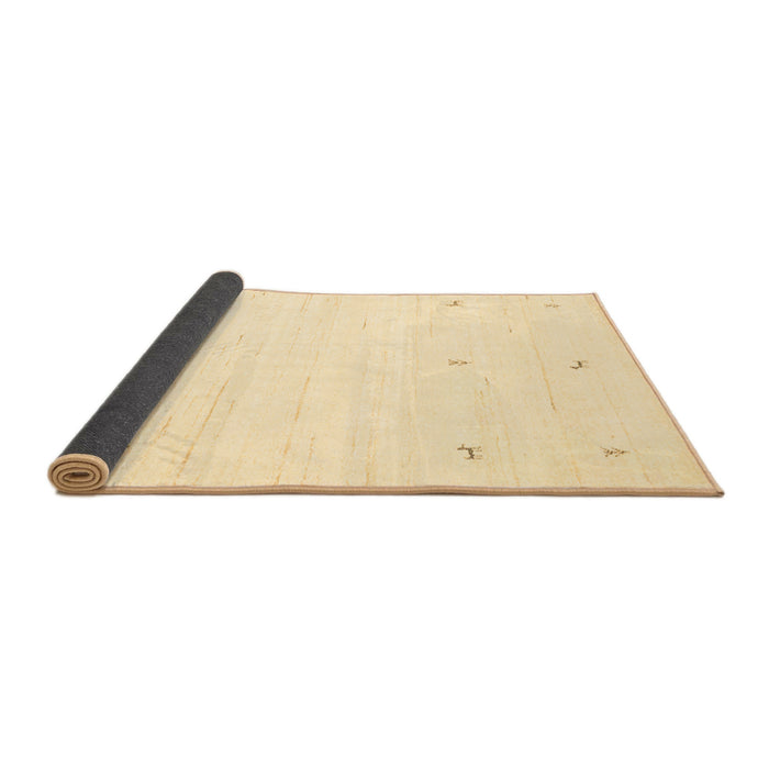 Sideview of Solid Brown Modern Rug, con950brn
