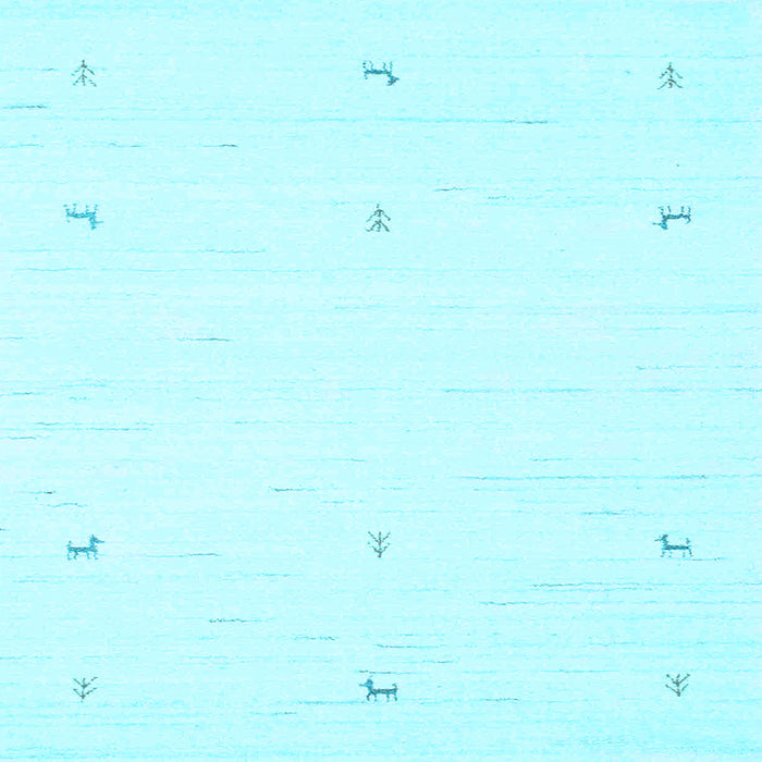 Square Solid Light Blue Modern Rug, con950lblu