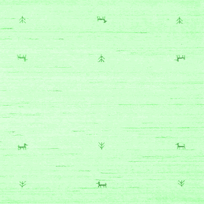 Square Machine Washable Solid Emerald Green Modern Area Rugs, wshcon950emgrn