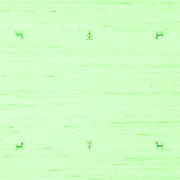 Solid Green Modern Rug, con950grn