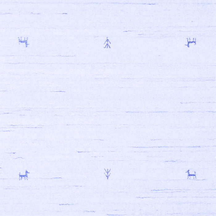 Machine Washable Solid Blue Modern Rug, wshcon950blu