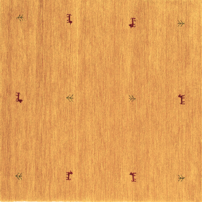 Square Machine Washable Abstract Brown Contemporary Rug, wshcon951brn