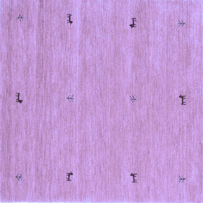 Square Abstract Blue Contemporary Rug, con951blu