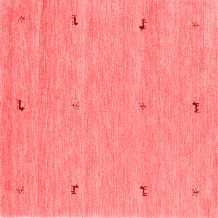 Machine Washable Abstract Red Contemporary Rug, wshcon951red