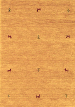 Abstract Brown Contemporary Rug, con951brn
