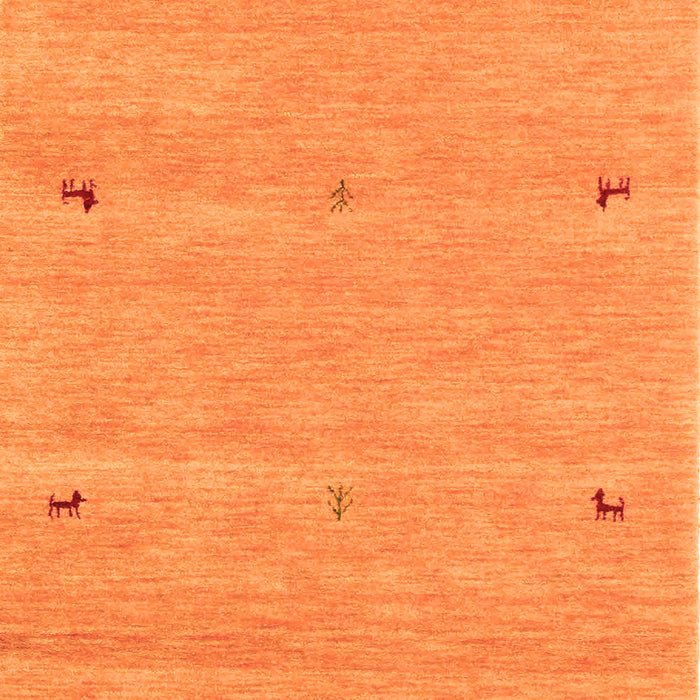 Abstract Orange Contemporary Rug, con951org