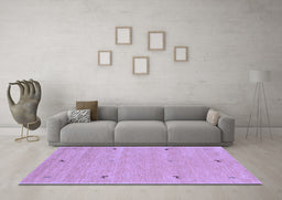Machine Washable Abstract Blue Contemporary Rug in a Living Room, wshcon951blu