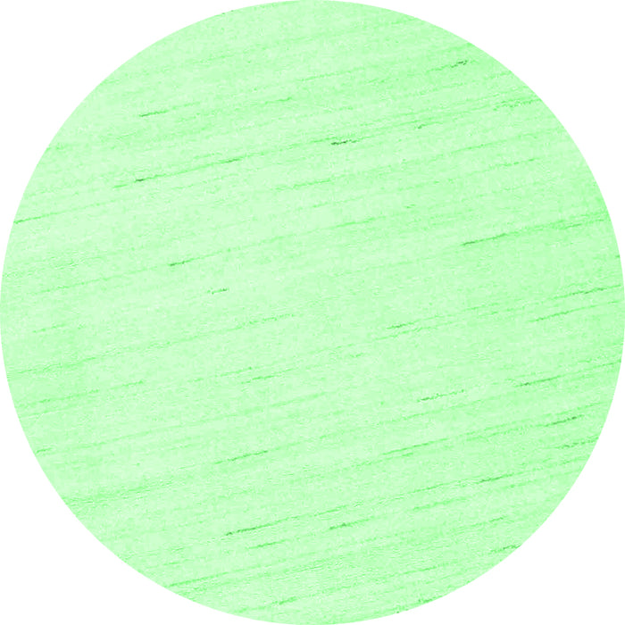 Round Solid Emerald Green Modern Rug, con952emgrn