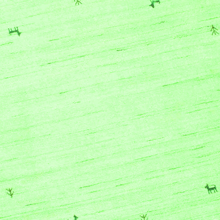 Round Machine Washable Solid Green Modern Area Rugs, wshcon952grn