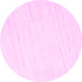 Round Solid Pink Modern Rug, con952pnk