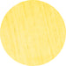 Round Machine Washable Solid Yellow Modern Rug, wshcon952yw
