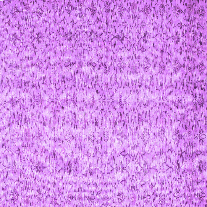 Square Machine Washable Abstract Purple Contemporary Area Rugs, wshcon953pur