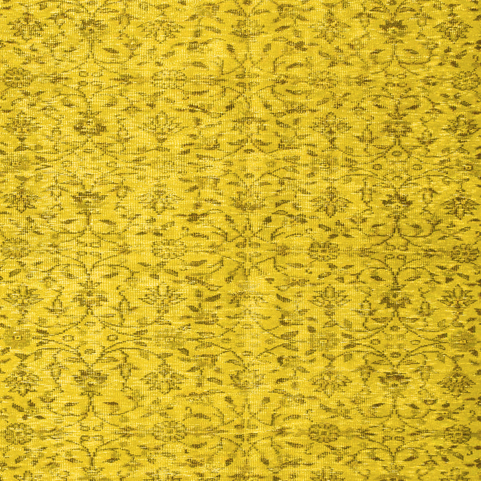 Abstract Yellow Contemporary Rug, con953yw