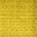 Square Machine Washable Abstract Yellow Contemporary Rug, wshcon953yw