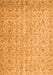 Serging Thickness of Machine Washable Abstract Orange Contemporary Area Rugs, wshcon953org