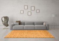 Machine Washable Abstract Orange Contemporary Rug, wshcon953org