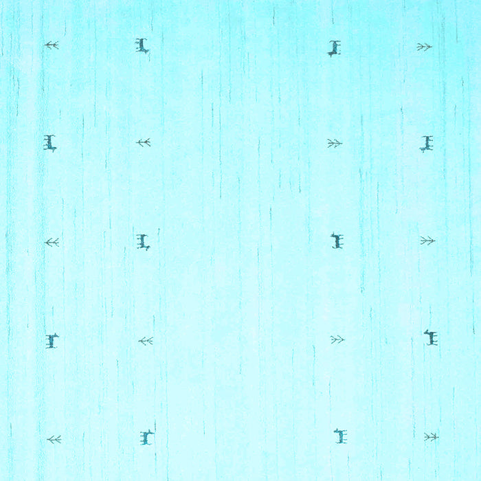 Square Solid Light Blue Modern Rug, con954lblu