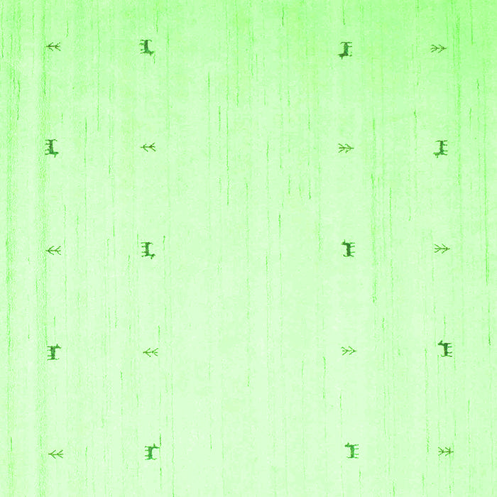 Serging Thickness of Solid Green Modern Rug, con954grn