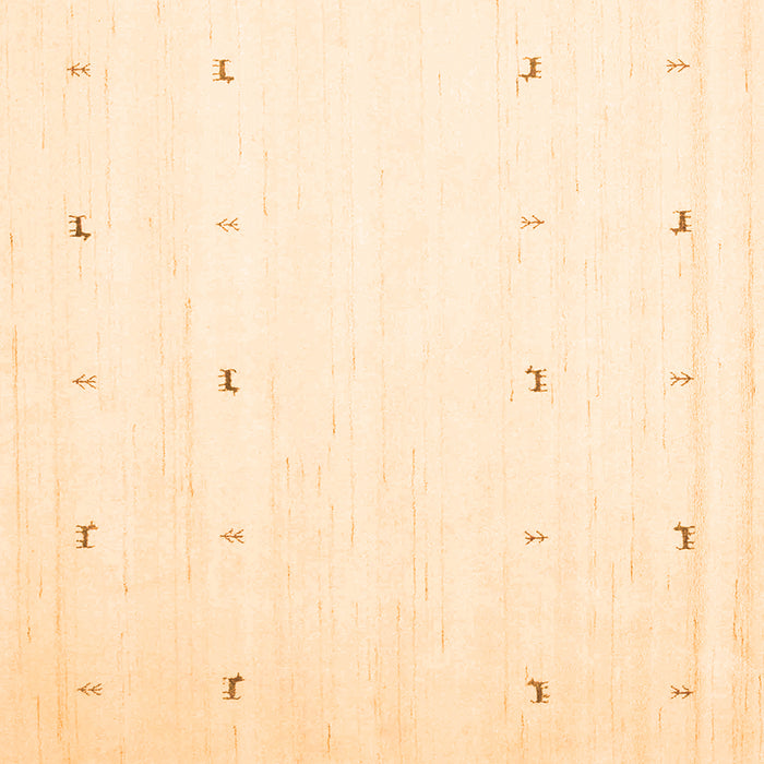 Serging Thickness of Solid Orange Modern Rug, con954org