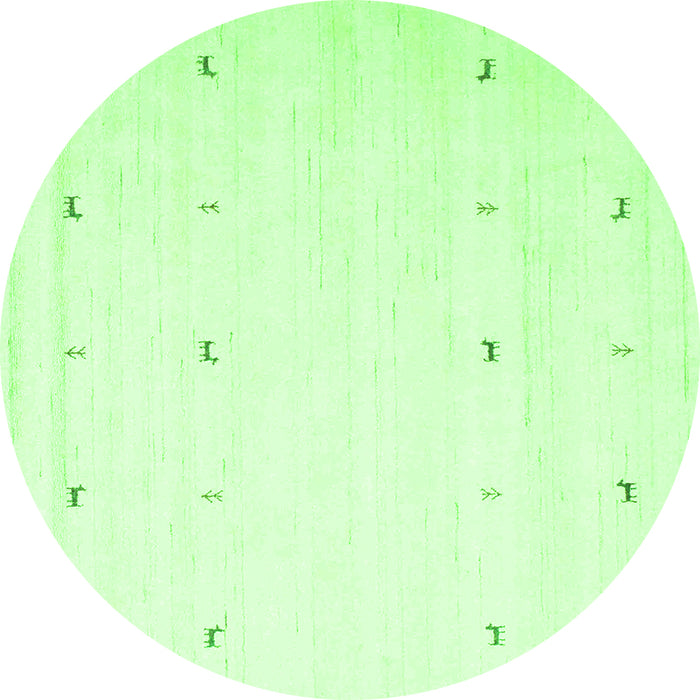 Machine Washable Solid Green Modern Area Rugs, wshcon954grn