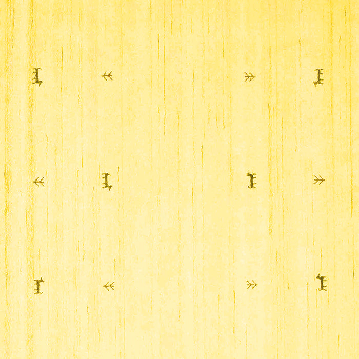 Machine Washable Solid Yellow Modern Rug, wshcon954yw