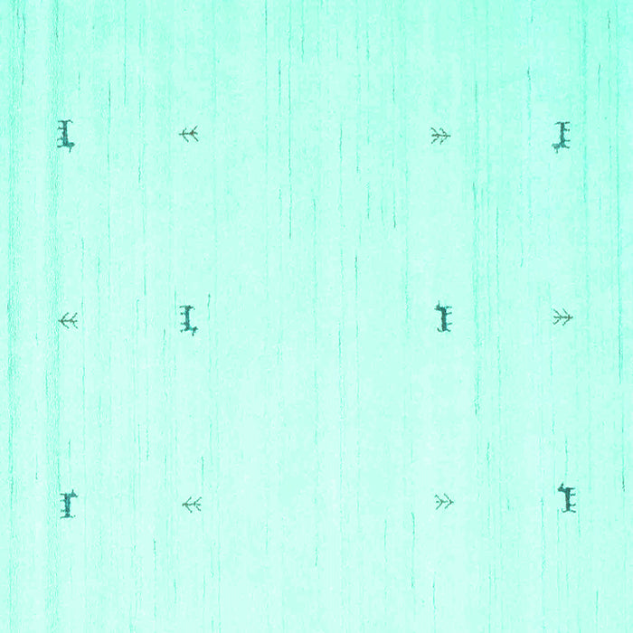 Machine Washable Solid Turquoise Modern Area Rugs, wshcon954turq