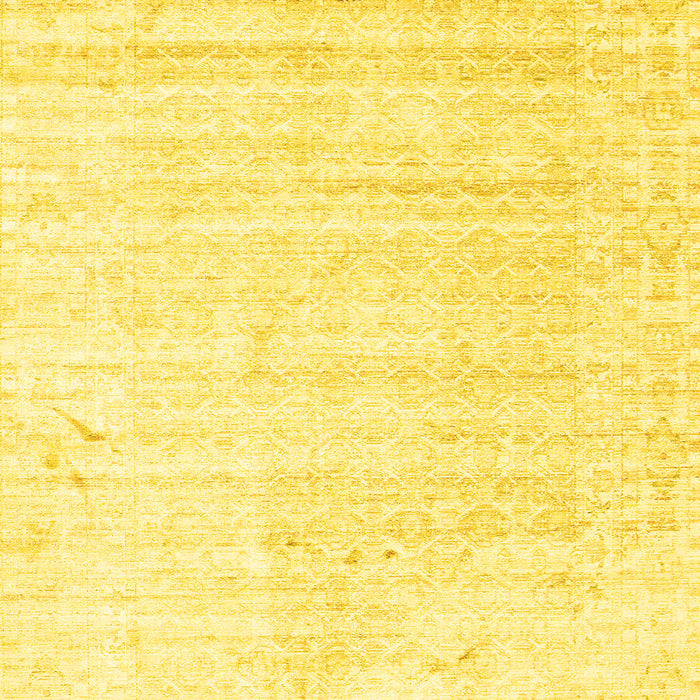 Machine Washable Solid Yellow Modern Rug, wshcon955yw