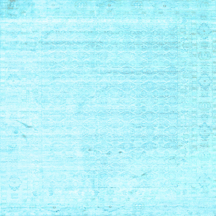 Square Solid Light Blue Modern Rug, con955lblu