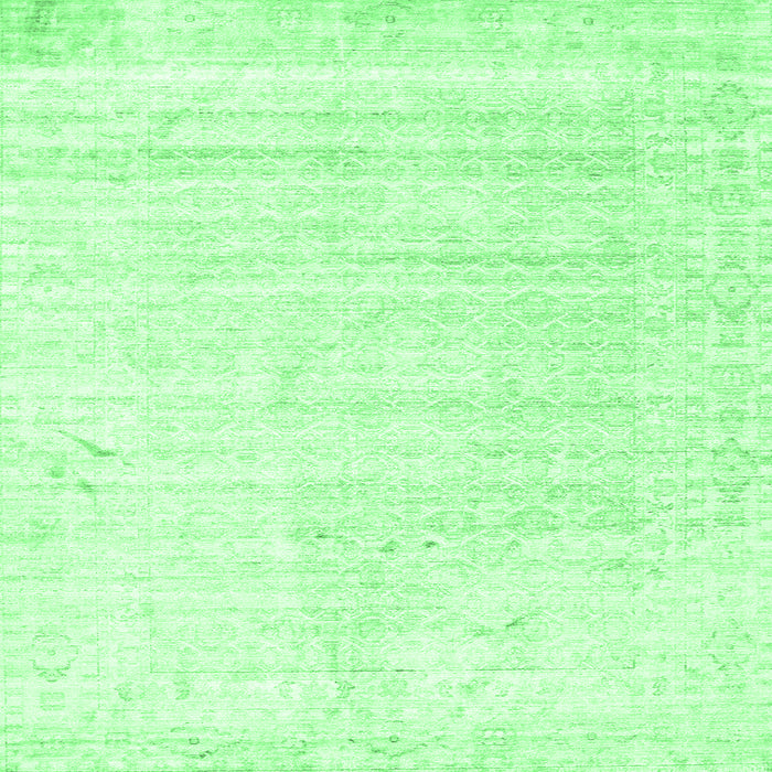 Square Machine Washable Solid Emerald Green Modern Area Rugs, wshcon955emgrn